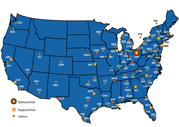 Forward Air System Map